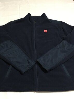 Chick Fil A Team Style Oobe Employee Jacket Mens Size Large Navy Uniform Fleece